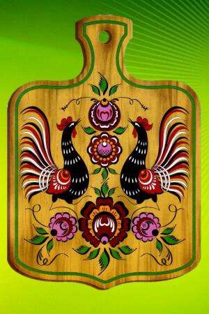 Раскраски Городецкая роспись Городецкая роспись