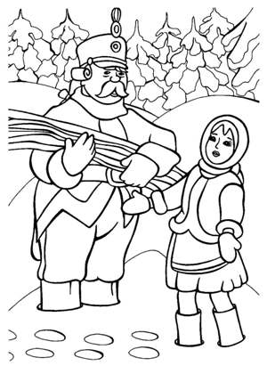 Раскраски 12 Месяцев 12 Месяцев раскраска 13