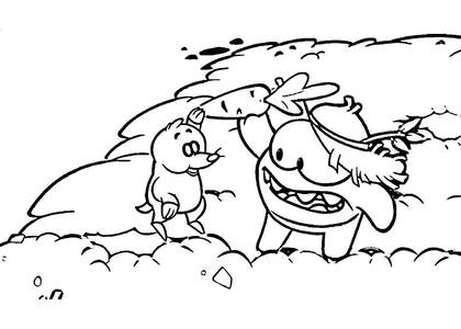 Раскраски Ам Ням Ам Ням – раскраска 24