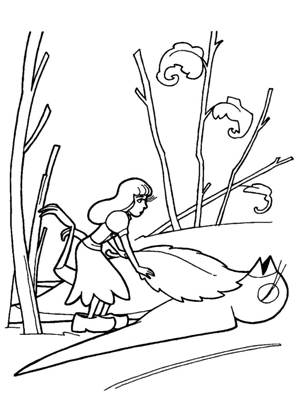 по сказкам Андерсена раскраска 22