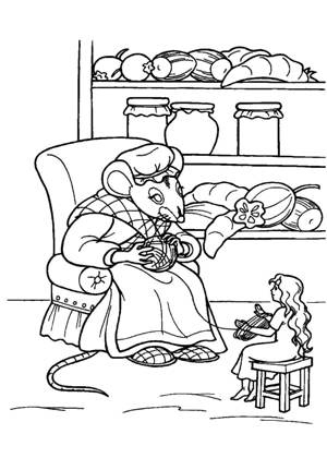 по сказкам Андерсена раскраска 23