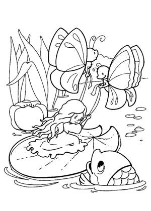 по сказкам Андерсена раскраска 24