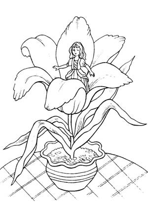 по сказкам Андерсена раскраска 26