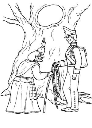 по сказкам Андерсена раскраска 33