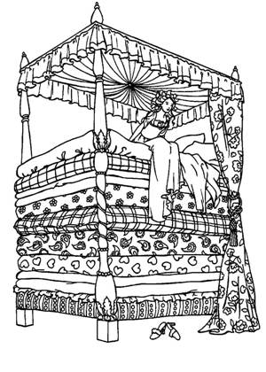 по сказкам Андерсена раскраска 35