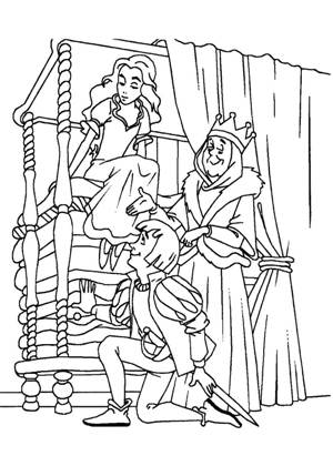 по сказкам Андерсена раскраска 36