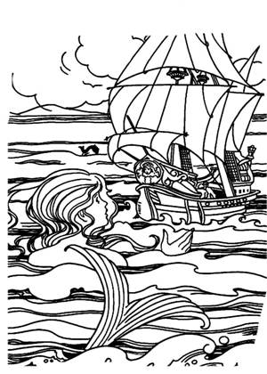 по сказкам Андерсена раскраска 38