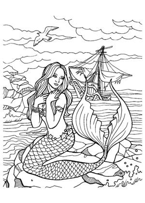 по сказкам Андерсена раскраска 39