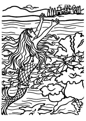 по сказкам Андерсена раскраска 40