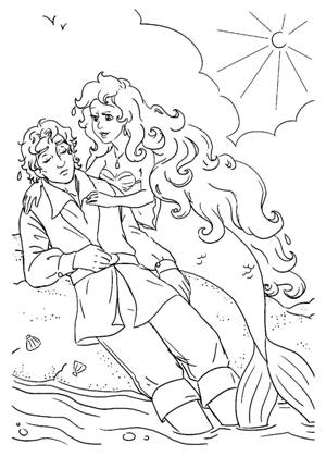 по сказкам Андерсена раскраска 43