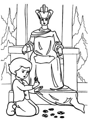 по сказкам Андерсена раскраска 54