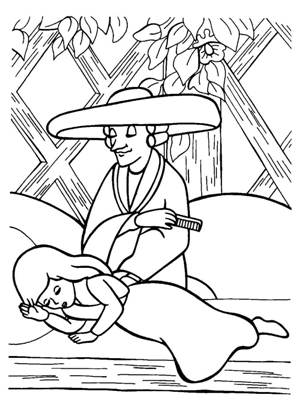 по сказкам Андерсена раскраска 55