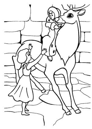 по сказкам Андерсена раскраска 59