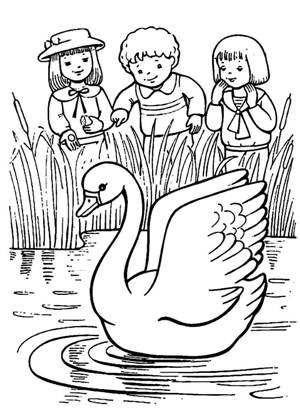 по сказкам Андерсена раскраска 9