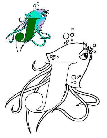 Раскраски Английский алфавит с образцом Английский алфавит с образцом