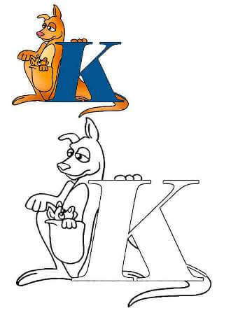 Раскраски Английский алфавит с образцом Английский алфавит с образцом