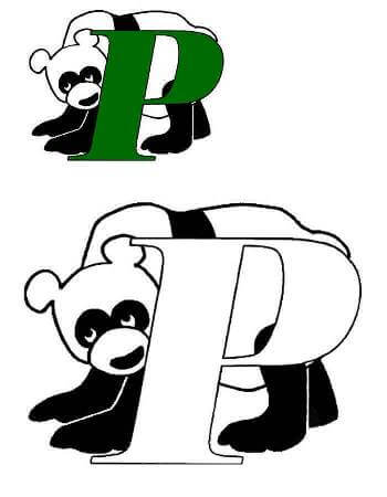 Раскраски Английский алфавит с образцом Английский алфавит с образцом