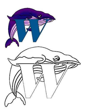 Раскраски Английский алфавит с образцом Английский алфавит с образцом