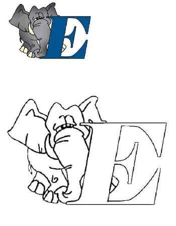 Раскраски Английский алфавит с образцом Английский алфавит с образцом