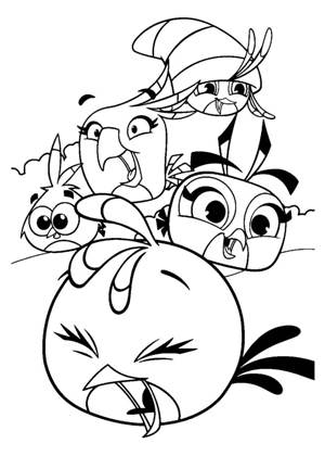 Раскраски Энгри Бердз Энгри Бердз раскраска 19