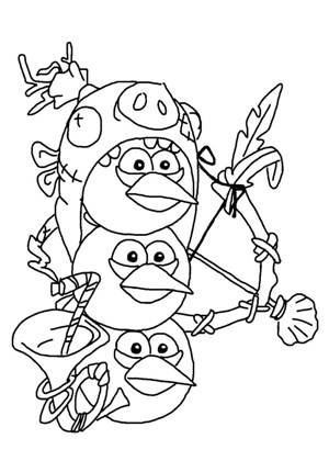 Раскраски Энгри Бердз Энгри Бердз раскраска 21