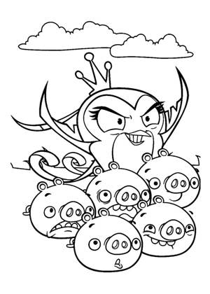 Раскраски Энгри Бердз Энгри Бердз раскраска 29