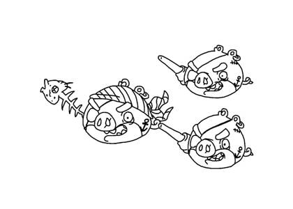 Раскраски Энгри Бердз Энгри Бердз раскраска 4