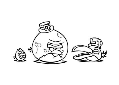 Раскраски Энгри Бердз Энгри Бердз раскраска 5