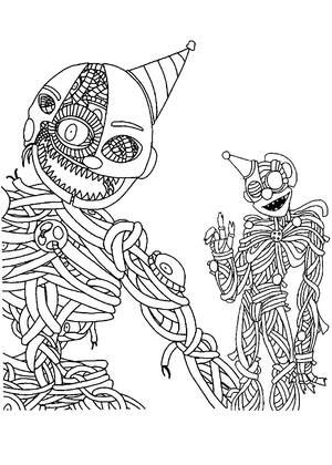 Раскраски Аниматроники Аниматроники — раскраска 12