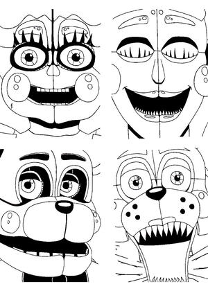 Раскраски Аниматроники Аниматроники — раскраска 17