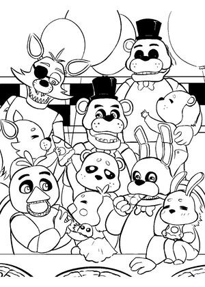 Раскраски Аниматроники Аниматроники — раскраска 22