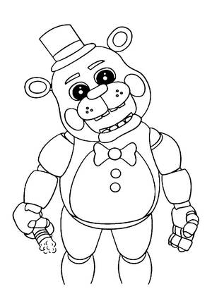 Раскраски Аниматроники Аниматроники — раскраска 23