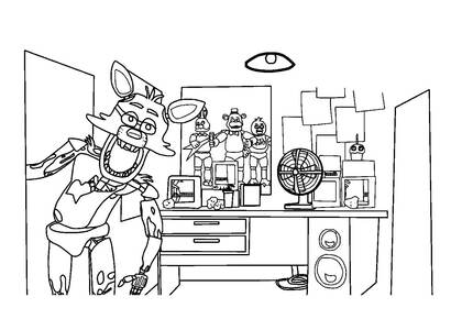 Раскраски Аниматроники Аниматроники — раскраска 26