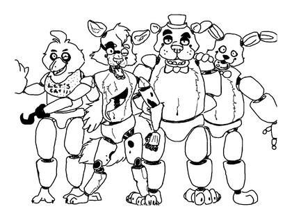 Раскраски Аниматроники Аниматроники — раскраска 27