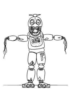 Раскраски Аниматроники Аниматроники — раскраска 5