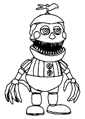 Раскраски Аниматроники Аниматроники — раскраска 7