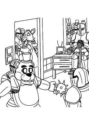 Раскраски Аниматроники Аниматроники — раскраска 8