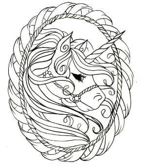 Раскраски Антистресс Единорог Антистресс Единорог