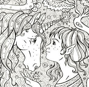 Раскраски Антистресс Единорог Антистресс Единорог