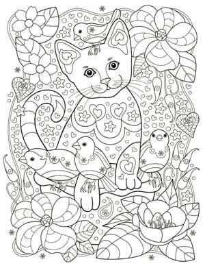 Раскраски Антистресс Кошки Антистресс Кошки