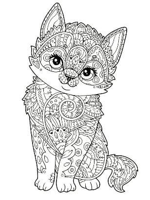 Раскраски Антистресс Кошки Антистресс Кошки