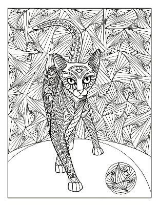 Раскраски Антистресс Кошки Антистресс Кошки