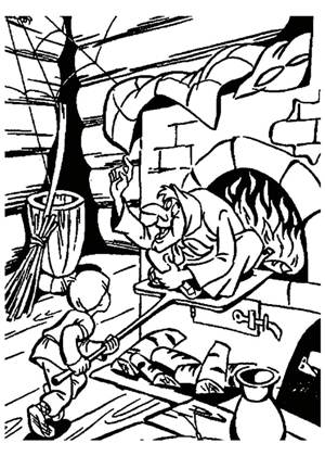 Баба Яга раскраска 19