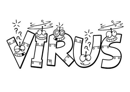 Бактерии и Вирусы раскраска 5