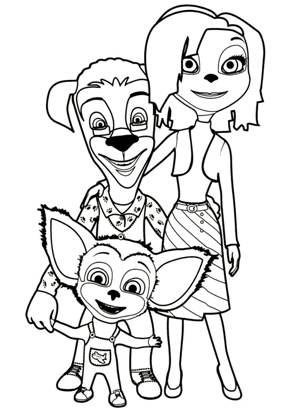 Раскраски Барбоскины Барбоскины раскраска 10