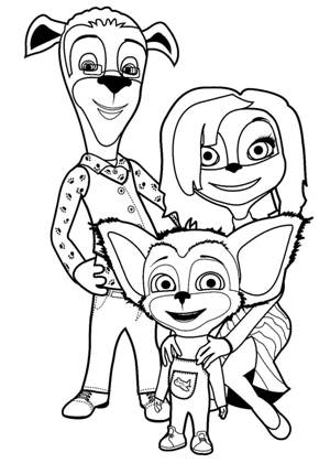 Раскраски Барбоскины Барбоскины раскраска 14