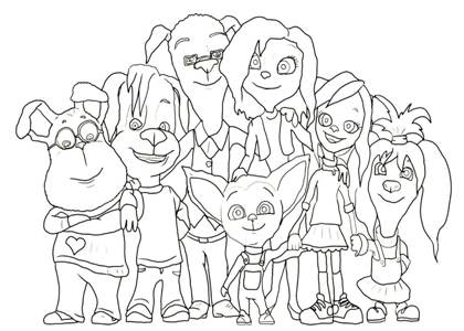 Раскраски Барбоскины Барбоскины раскраска 17