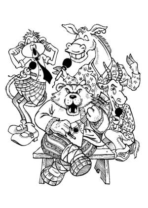 Квартет – раскраска 21