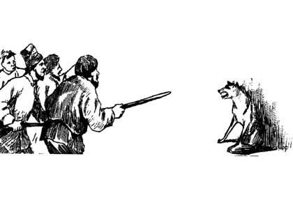 Волк на псарне – раскраска 6