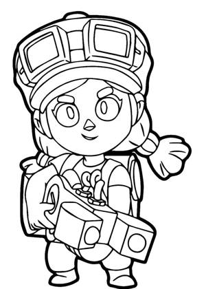 Джесси из Браво Старс Раскраска из Браво Старс Джесси